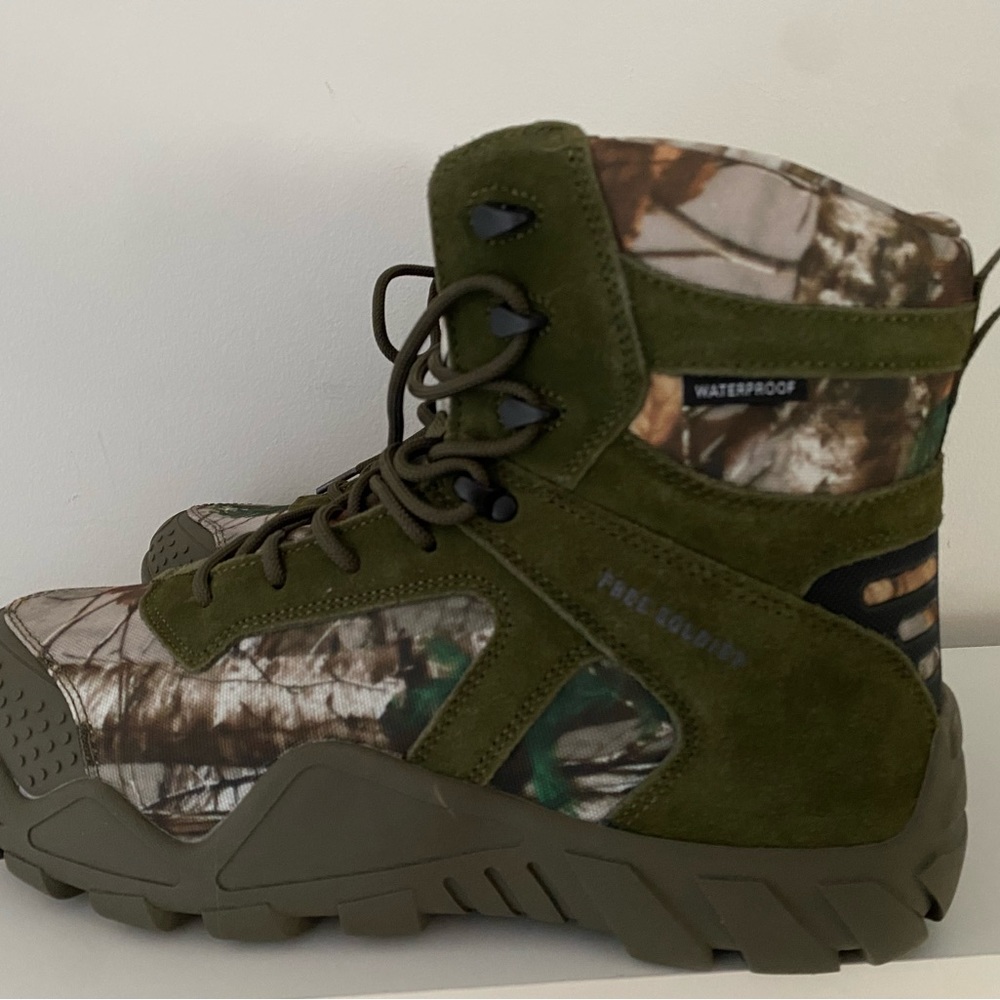 FREE SOLDIER Men's Waterproof Hiking Boots Tactical Work Boots Size 12 - Picture 6 of 10